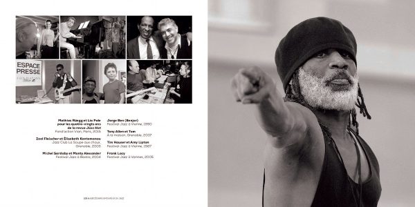 (…) à droite, Frank Lacy, Vannes, 2005, photo Pascal Kober extraite de l'Abécédaire amoureux du jazz.