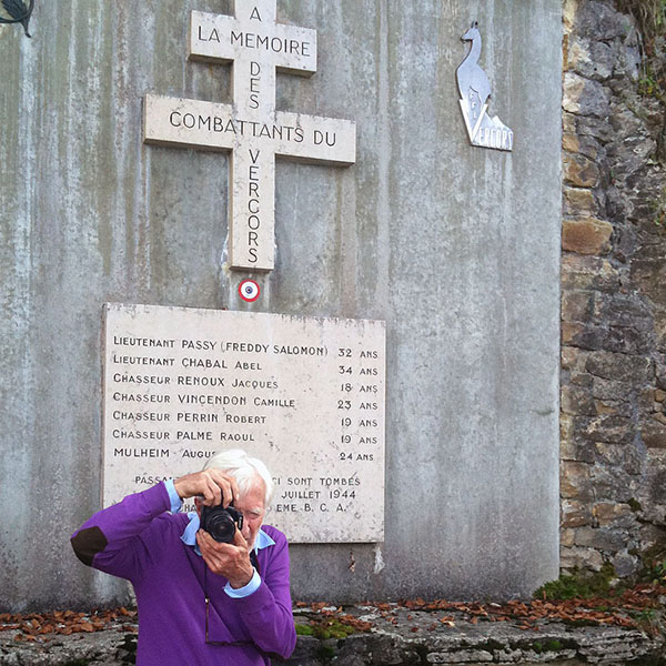 Marc Riboud à Valchevrière (Vercors, Isère). 6 octobre 2011. Photo : Pascal Kober