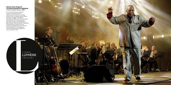 Quincy Jones dirigeant The Amazing Keystone Big Band Festival Jazz à Vienne, 2014 Photo : Pascal Kober